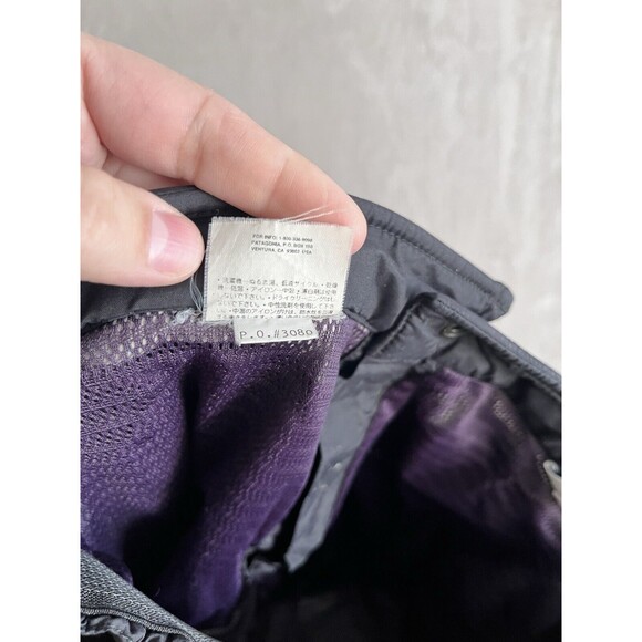 Vintage Patagonia Men's Size 32 Black Side Zips  Nylon Snow Ski Pants Nylon - Picture 6 of 12